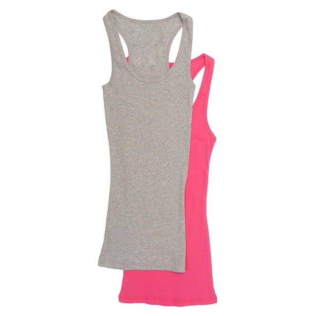 Zenana Women's & Plus Ribbed Cami Racerback Workout Cotton Tank Tops