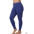 thumbnail image 1 of Zenana Women's & Plus (S-3X) Casual Cotton Stretch Active Wide Waistband Tight Leggings with Pockets, 1 of 1