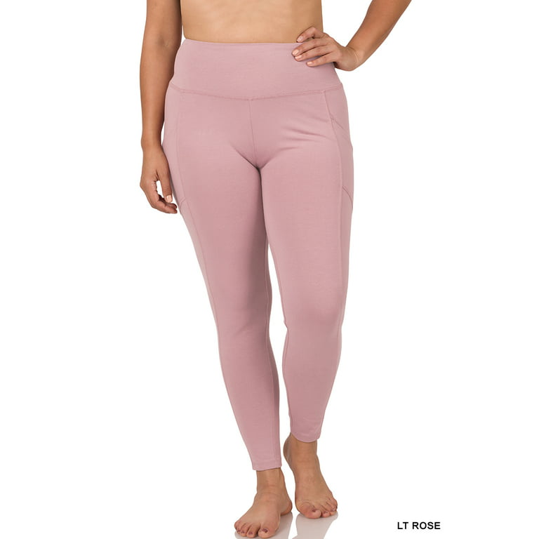 Zenana Cotton Full Length Leggings, S-3X, Women's Clothing Boutique