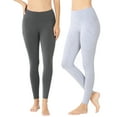 thumbnail image 1 of Zenana Women's & Plus (S-3X) Casual Cotton Stretch Active Wide Waistband Tight Leggings with Pockets, 1 of 1