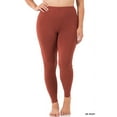 thumbnail image 1 of Zenana Women's Premium Cotton High Waist Full Ankle Length Leggings, 1 of 4