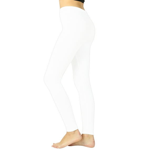 Zenana Women's Premium Cotton High Waist Full Ankle Length Leggings