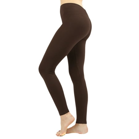 Zenana Women's Premium Cotton High Waist Full Ankle Length Leggings