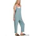 thumbnail image 1 of Zenana Women’s Spaghetti Strap Pocketed Cotton Jumpsuit – Loose Fit, Lightweight & Effortlessly Chic, 1 of 5