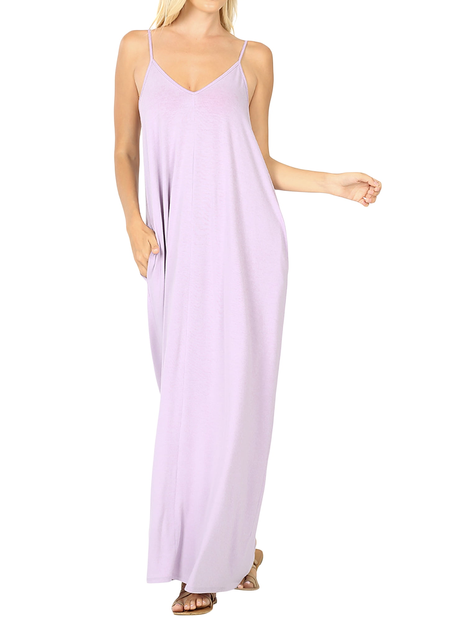 Women Navy Oversized Cotton Maxi Dresses Summer JK1007