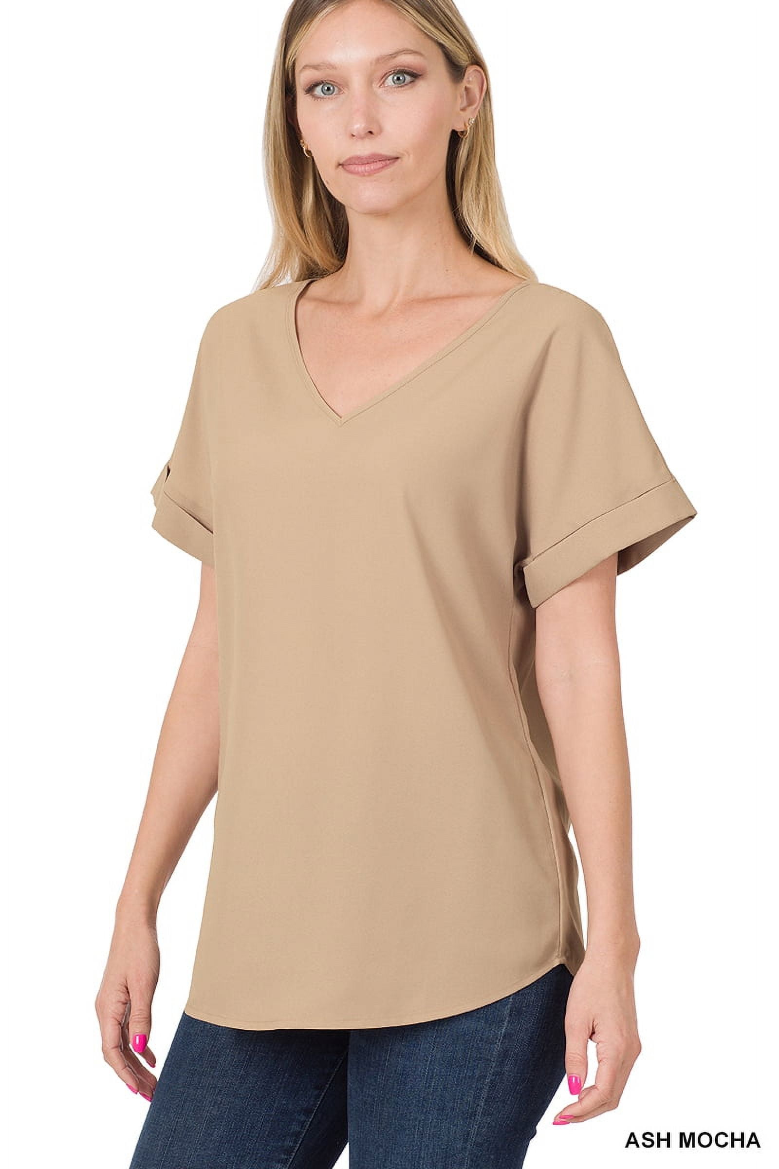 Women's Woven Boat-Neck Top