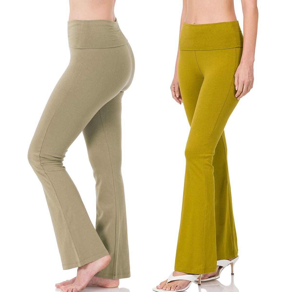 Nirlon Women's Bootcut Yoga Pants - Flare Leggings Yoga Pants Women Soft &  Breathable Womens Yoga Pants Flared Leggings Regular & Plus Size Yoga Pants  for Women Wide Leg (L 34 Inseam