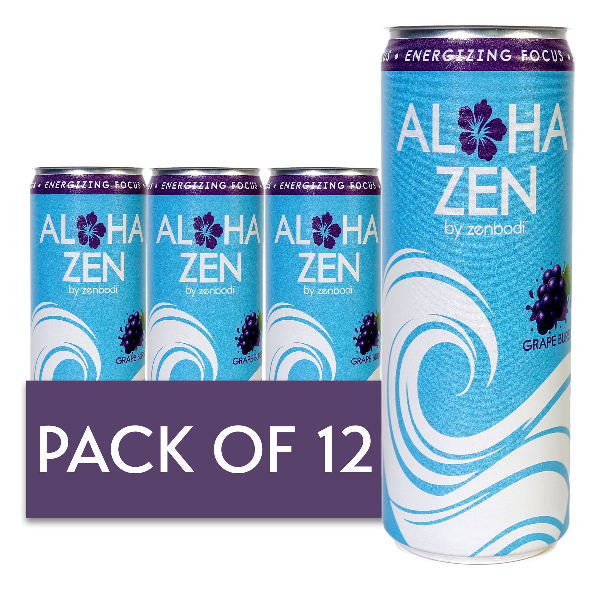 Zenbodi Aloha Zen Grape Burst - AWAKEN Functional Beverage - 12 oz