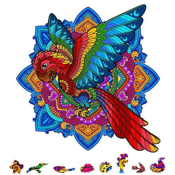 Zenchalet Puzzles ZCPP200 Parrot Wooden Puzzle - 200 Piece