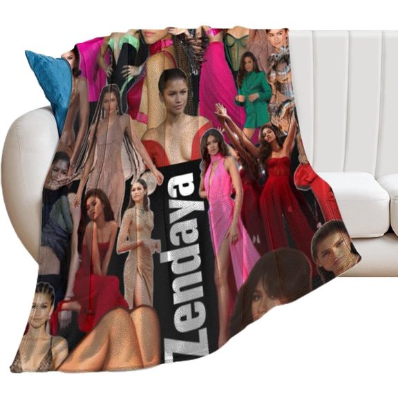 Zendaya Blanket Sexy #8 Super Soft Throw Blanket Silky Flannel Lightweight for Sofa, Bed Blanket All Season Use 30""*40""(76 * 100cm), Style-2