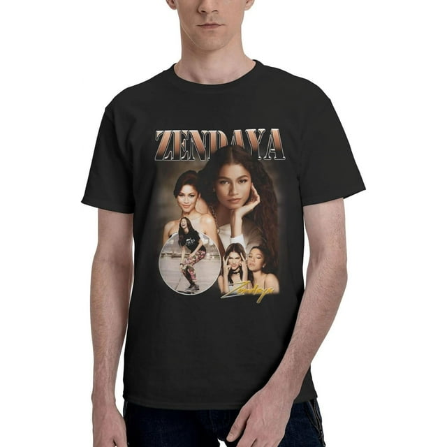 Zendaya Coleman T Shirt Men's Summer Short Sleeve T-Shirt Crewneck