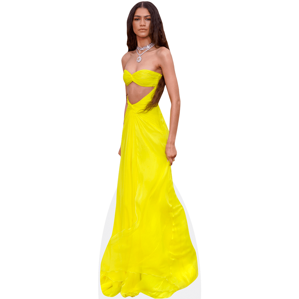 Zendaya (Yellow Dress) Lifesize Cardboard Cutout Standee