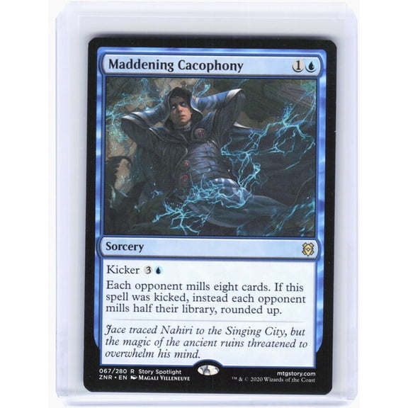 Magic The Gathering Maddening Cacophony Zendikar Rising #67 Rare Non-Foil Trading Card
