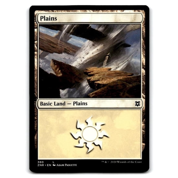 Zendikar Rising Plains Land #380 Near Mint or Better Magic The Gathering Trading Card