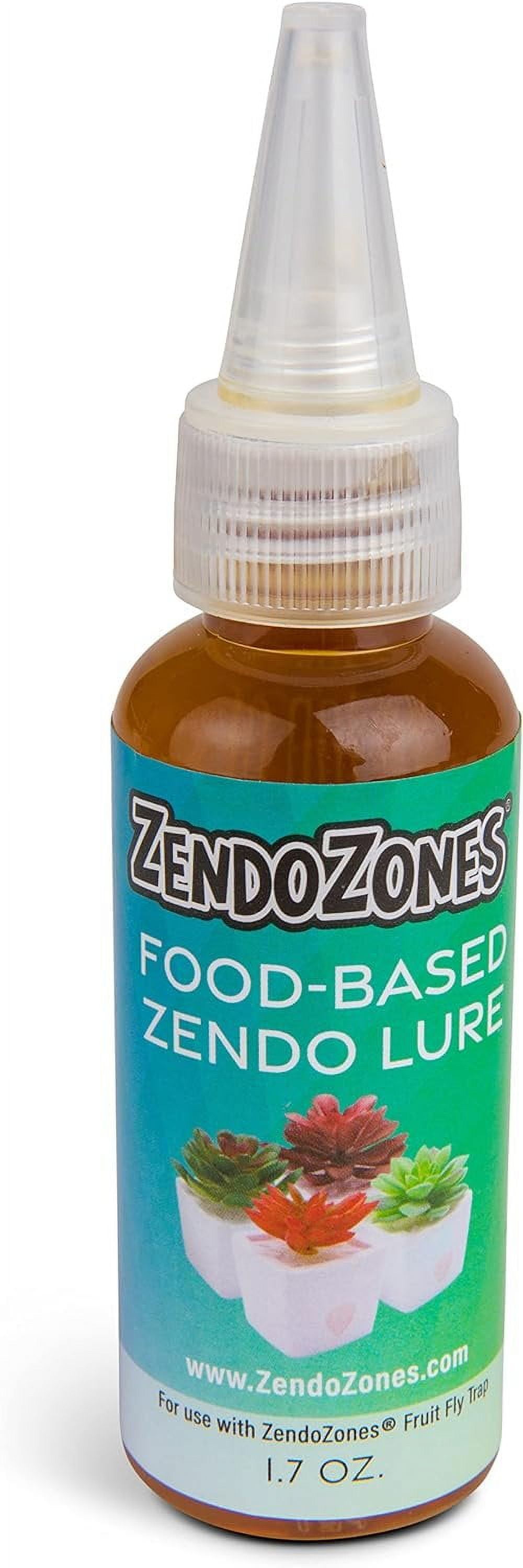 ZendoZones Fruit Fly Lure Refill, Food Based Zendo Lure 2 Pack of