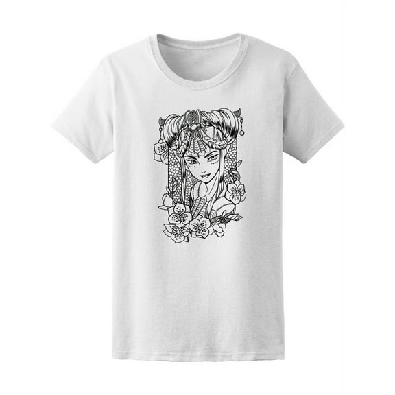 Zendoodle Coloring Book Girl Women's Tee - Image by Shutterstock
