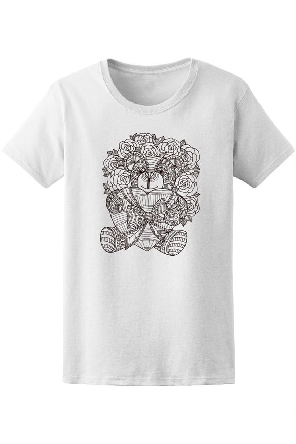 Zendoodle Teddy Bear Women T-Shirt - Image by Shutterstock, Female Medium