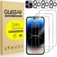 thumbnail image 1 of Zendure 3-Pack 14 Pro Max Screen Protector,iPhone 14 Pro Max Tempered Glass Phone Films 3 Pack Camera Lens Protector, HD Clear Tempered Glass, 1 of 7