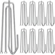 Zendure 30PC Stainless Steel Curtain Pleat Hooks Drapery Hook Pin Pleated Drapes 4 Prongs Pinch Clips Traverse Pleater End Hangers Window Door Bathroom