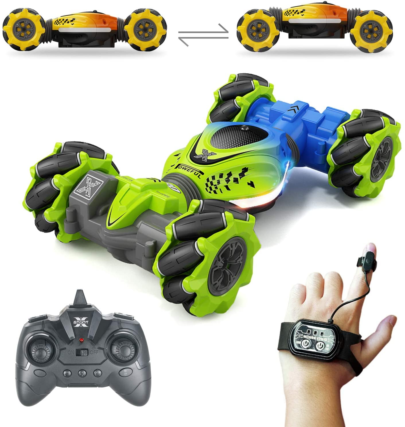 Zendure Gesture RC Car, 2.4GHz 4WD Gesture Sensing RC Stunt Car Toys for 612 yr Boys Girls