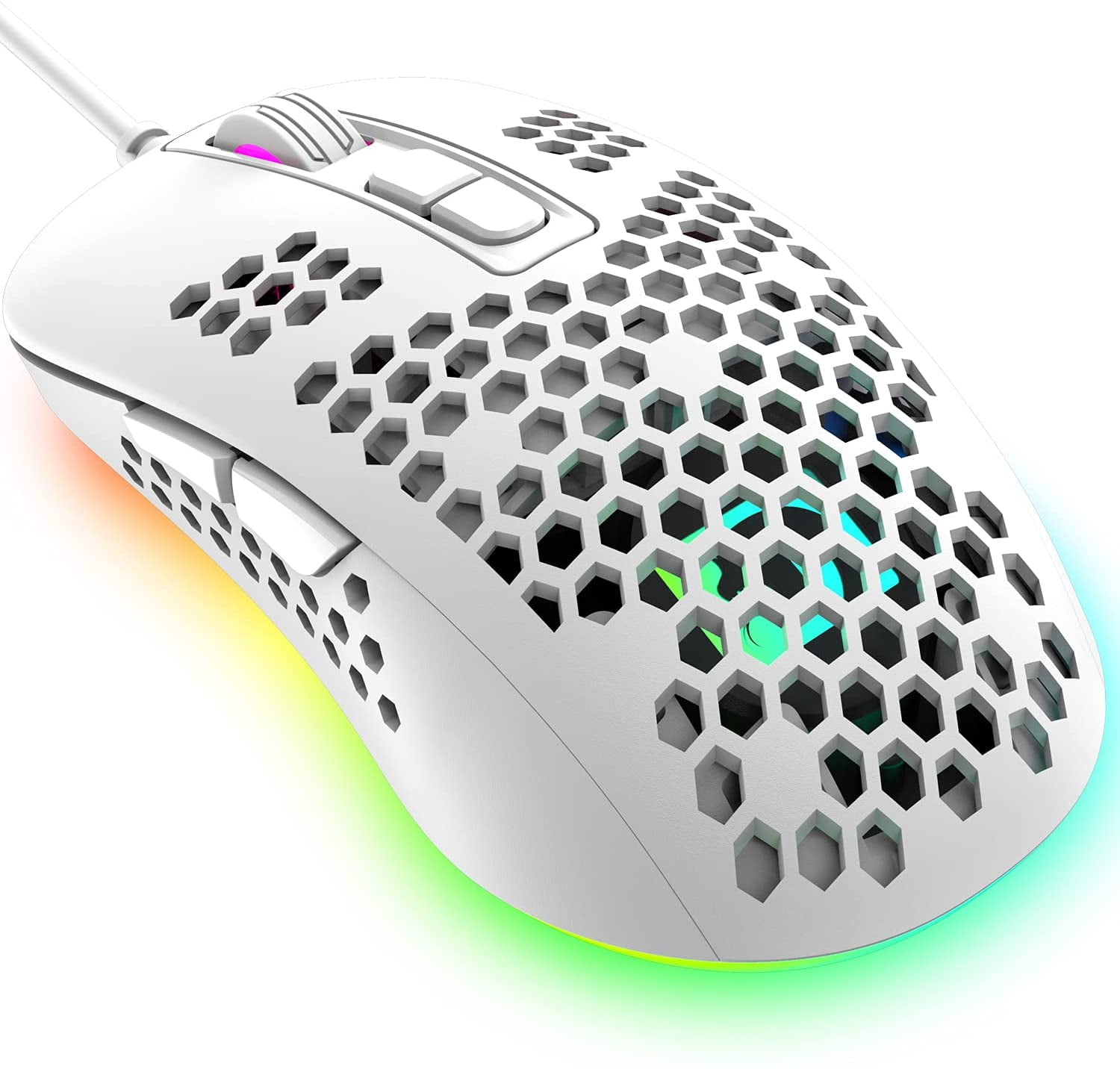 Zendure Mini Ultralight Wired Gaming Mouse, RGB Backlit, 2400DPI