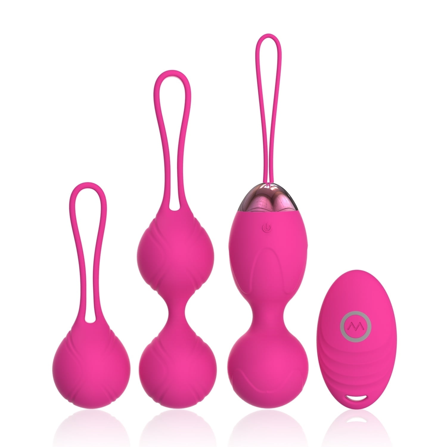 Zendure Rose Kegel Balls for Tightening, Exercise Weights System for Women, Doctor Recommended Pelvic Floor Muscles Strengthening & Bladder Control Improvement (Pink)