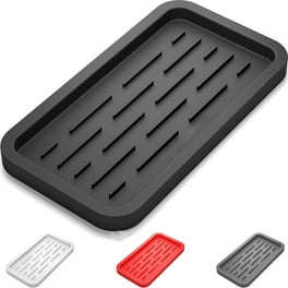 Silicone Sponge Holder Kitchen Sink Organizer Tray Dish Caddy Soap Dispenser Scrubber Spoon Holder Dishwashing Accessories Gray 1 Pack Walmart