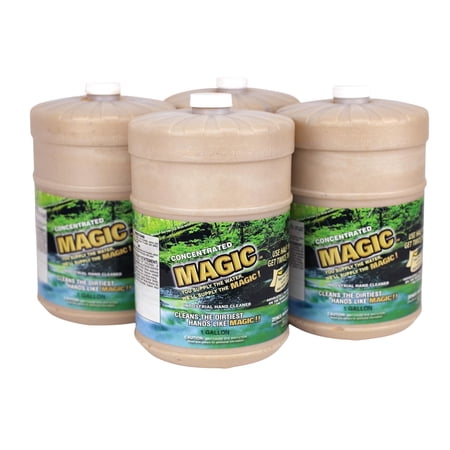 Zenex Concentrated Magic™ Walnut Shell Abrasive Hand Soap | Citrus Scent | 1 Gallon 4 Pack
