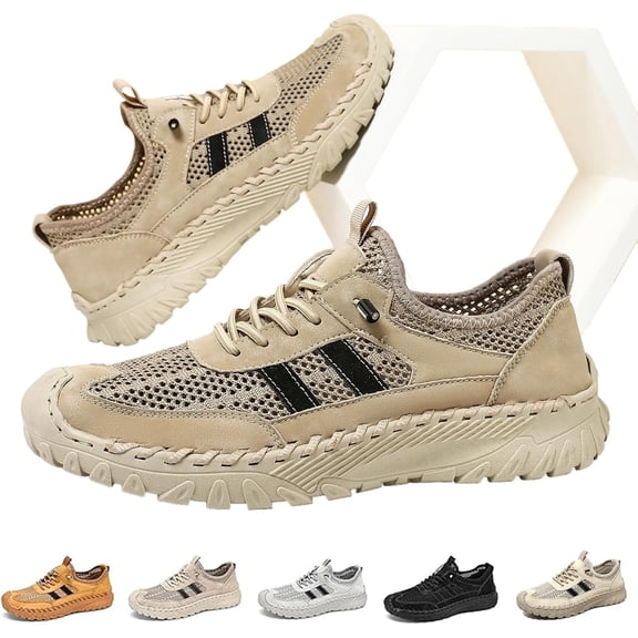 Zenfaze Orthopedic Shoes for Men, 2025 New Zenfaze Orthopedic Slip on Shoes for Men, Elastic Laces Non Slip Hiking