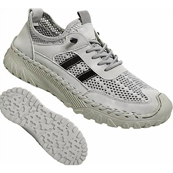 Zenfaze Orthopedic Shoes for Men, New Arch Support, Breathable Light Non-Slip,Slip On Orthopedic Hiking Shoes