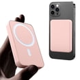 thumbnail image 1 of Hendoct 5000mAh Magnetic Wireless Portable Charger, Power Bank Compatible with iPhone 15/14/13/12 Series, Pink, 1 of 9