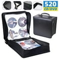 thumbnail image 1 of Zeng CD/DVD Binder, CD DVD Case Holder Binder 520 Capacity CD/DVD Wallet Storage Booklet Album Box, 1 of 10