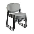 thumbnail image 1 of Regency Zeng Stack Chair (4 pack)- Grey, 1 of 2