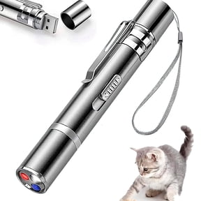 Zengdainm Laser Pointer, Cat Toys for Indoor Cats, Cat Laser Pointer Toy, Rechargeable, 3 Light Modes and 5 Fun Patterns