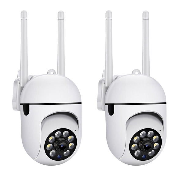 Zengest 2.4/5Ghz WIFI Wireless Security Camera Outdoor,1080P Home surveillance & security cameras,355°Pan 90°Tilt,Auto Tracking,Human Detection,2-Way Audio,Color Night Vision,IP66 Waterproof (2PCS)