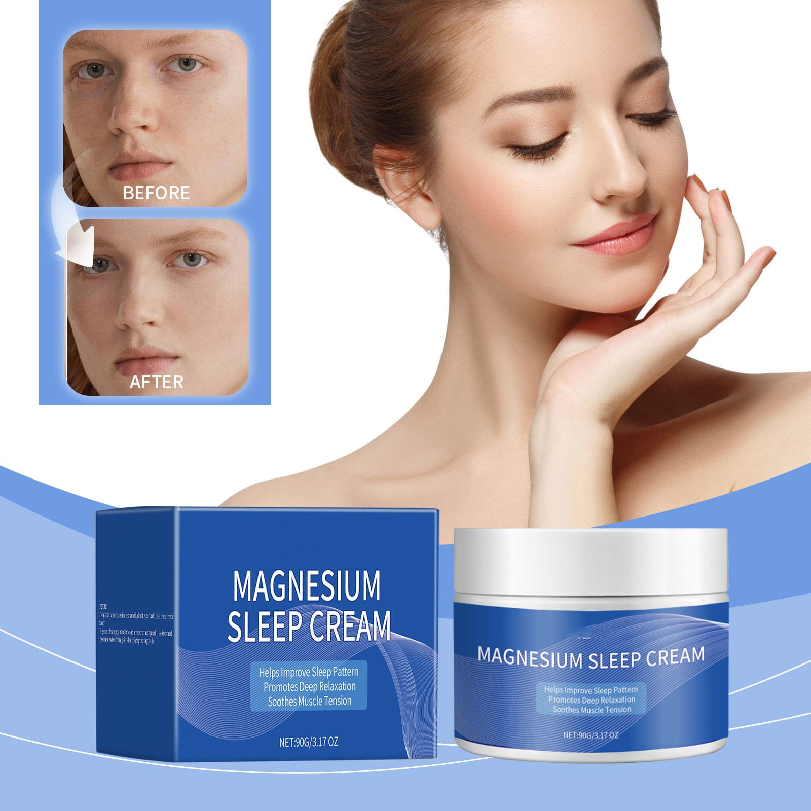 Zenghuiii Magnesium Lotion for Sleep,magnesium lotion for leg cramps