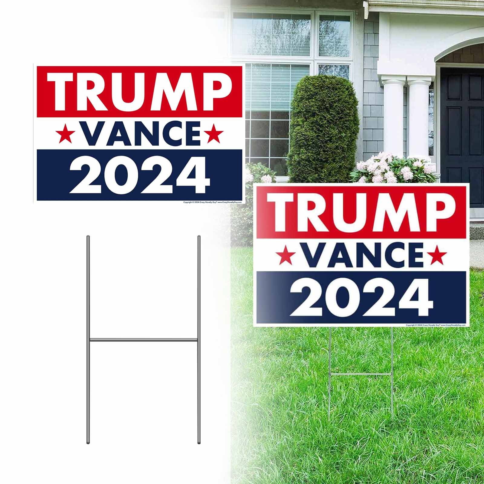 Zenghuiii Trump 2024 Yard Sign,Large Trump 2024 Yard Signs Double Sided