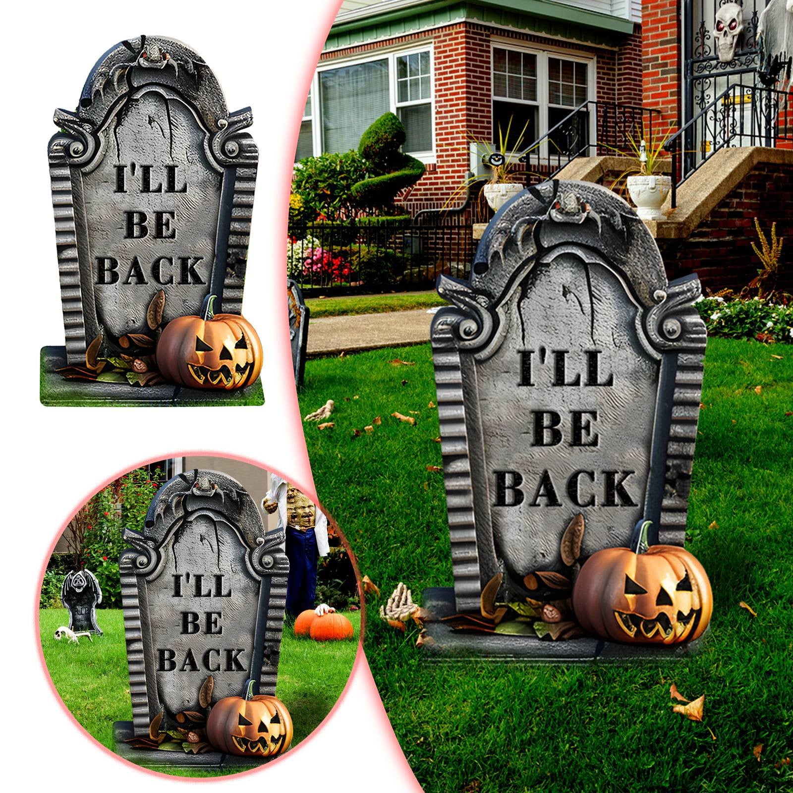 Zenghuiiii Decorations Outdoor Cemetery Decorations Yard Sign Fabric