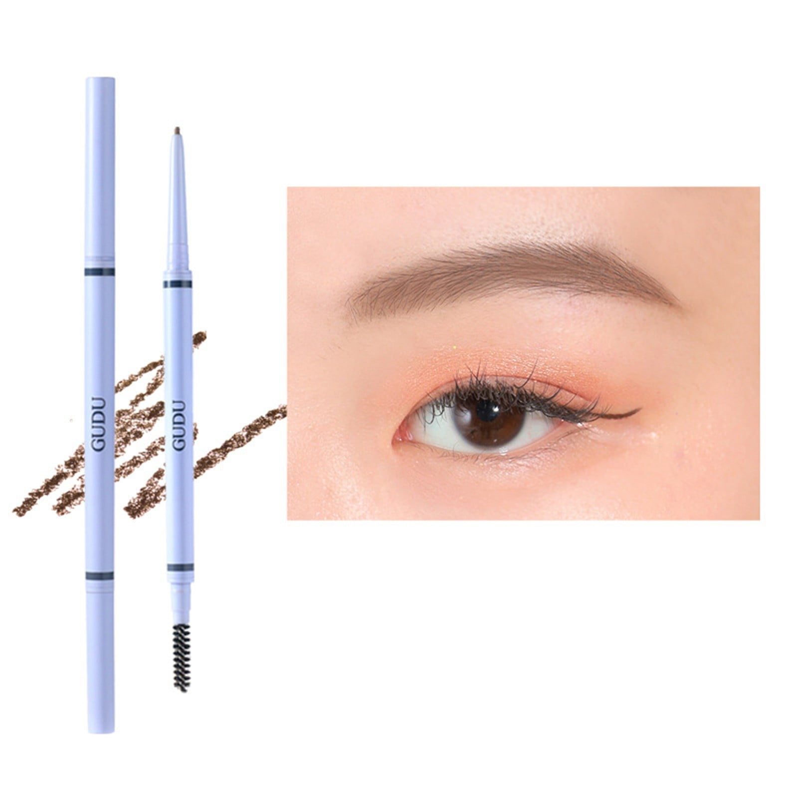 Zenghuiiii Eyebrow Pencil With Spoolie Brush, Waterproofs, Longwearing