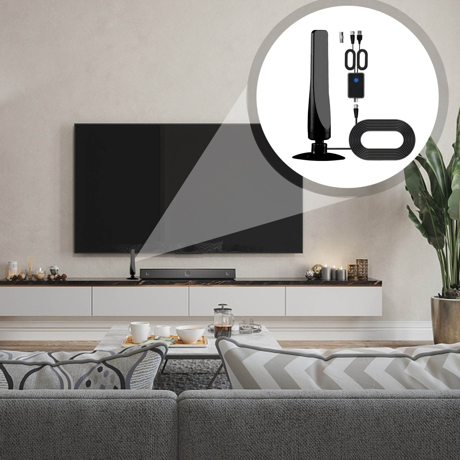 Zenghuiiii Fire Dvr Recast 4k [2024 Release] 400+ Miles Range Indoor TV