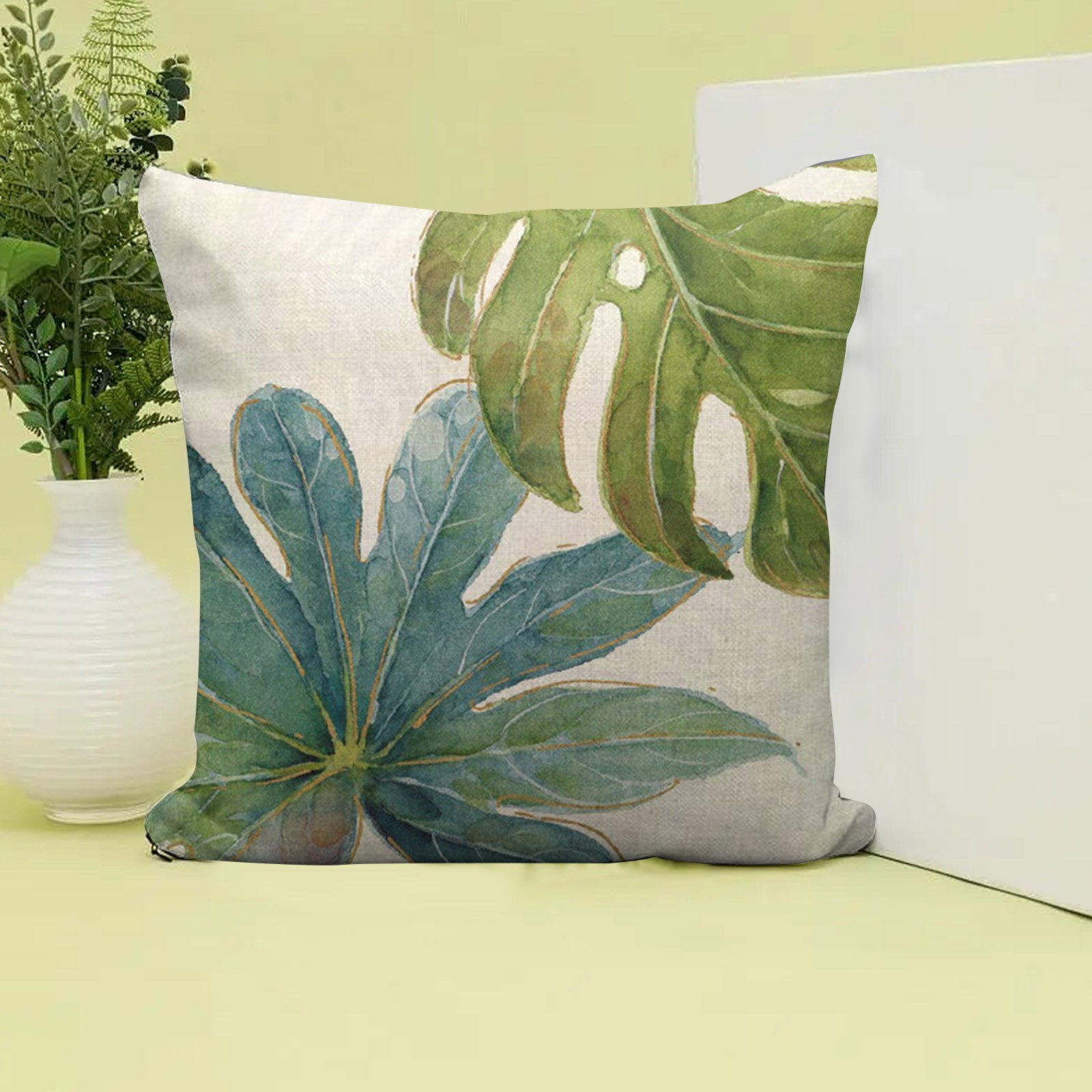 Large green pillows on sale
