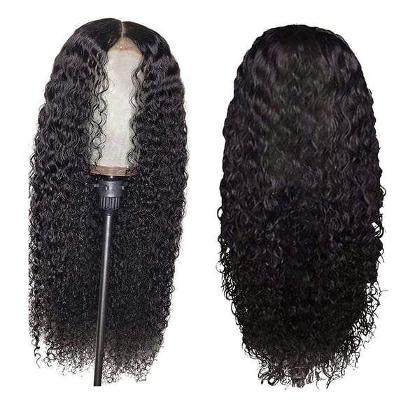 Zenghuiiii Peruvian Curly Human Hair Wig Glueless Lace Front Human Hair Hair Collector for Shower
