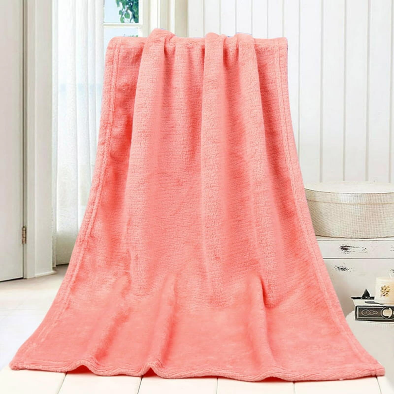 Zenghuiiii Twin Extra Long Blanket Solid Color Blanket Small Blanket