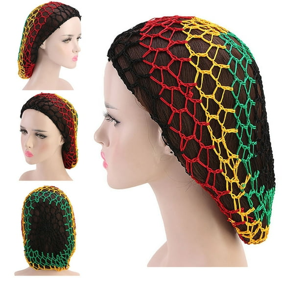 Zenghuiiii Women Hand Crochet Hair Woven Hair Net Hair Cap Night Sleep Cap Deep Conditioner for Frizzy Hair