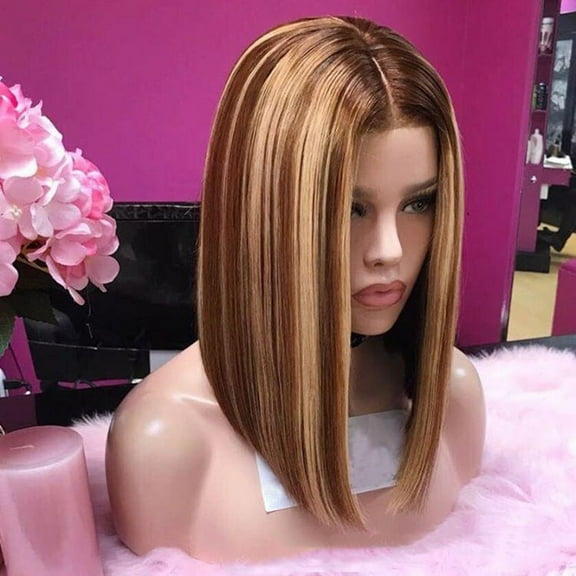 Zenghuiiii Women Long Curly Straight Wavy Synthetic Full Hair Wig Pink Purple Extra Large Hair Clip