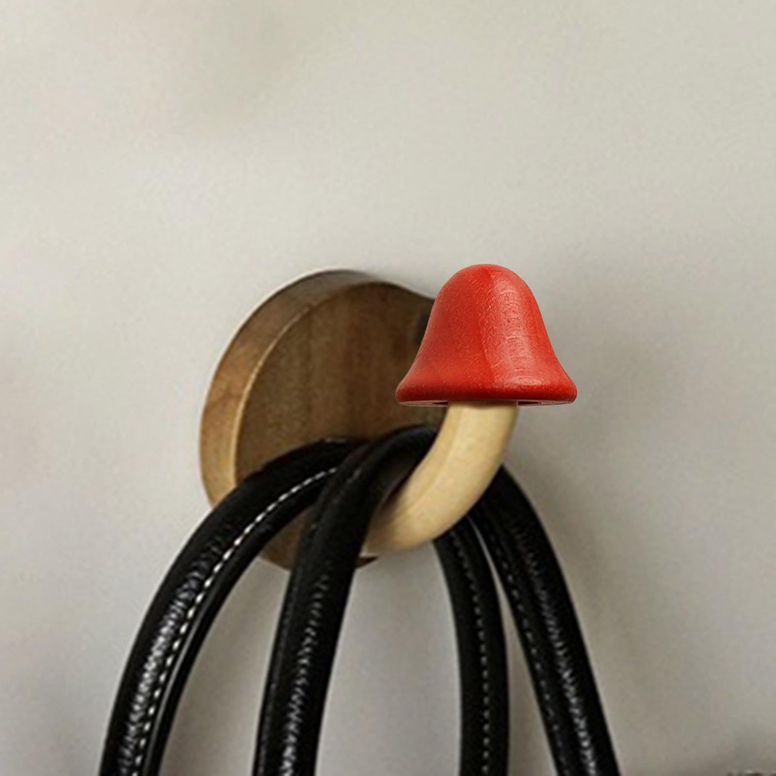 Zenghuiiii Wood Coat And Hat Hook Punch Solid Wood Coat Hook Log Coat