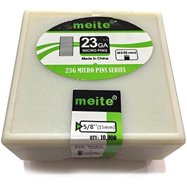 Zengpin 23 Gauge Pin Nails, 5/8Inch Micro Headless Pins for Pin Nailer