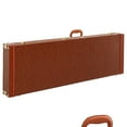 Zengpin Electric Bass Guitar Hard Case Wooden Hard Shell Carrying Case Lockable with Key Square