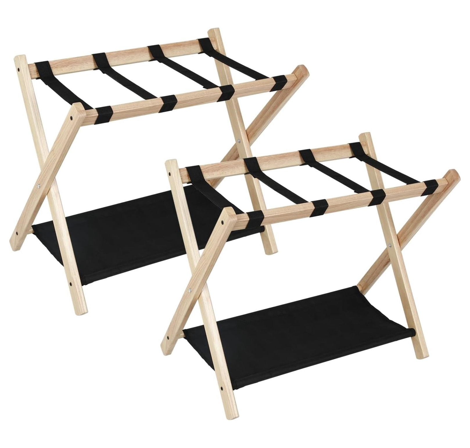 Zengpin Folding Luggage Rack for Guest Room Pack of 2, Foldable luggage Racks for Suitcase Stand