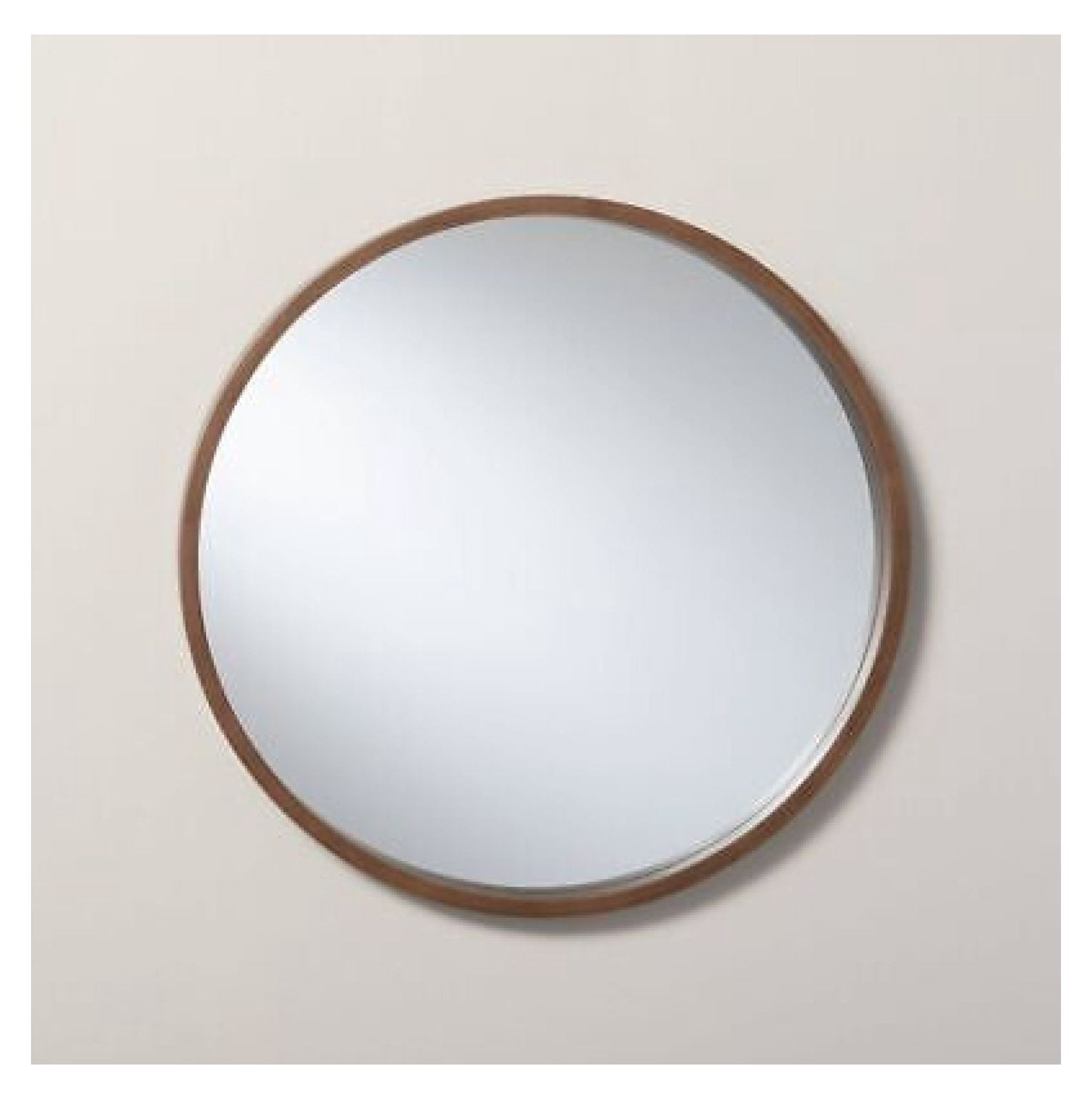 Zengpin Hearth & Hand Magnolia 16" Round Wall Mirror Aged Oak Frame ...
